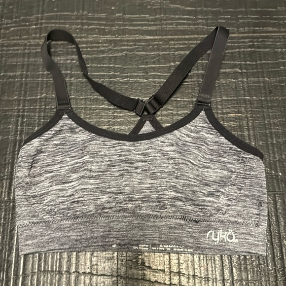Ryka Other - Ryka gray and black sports bra size small great condition